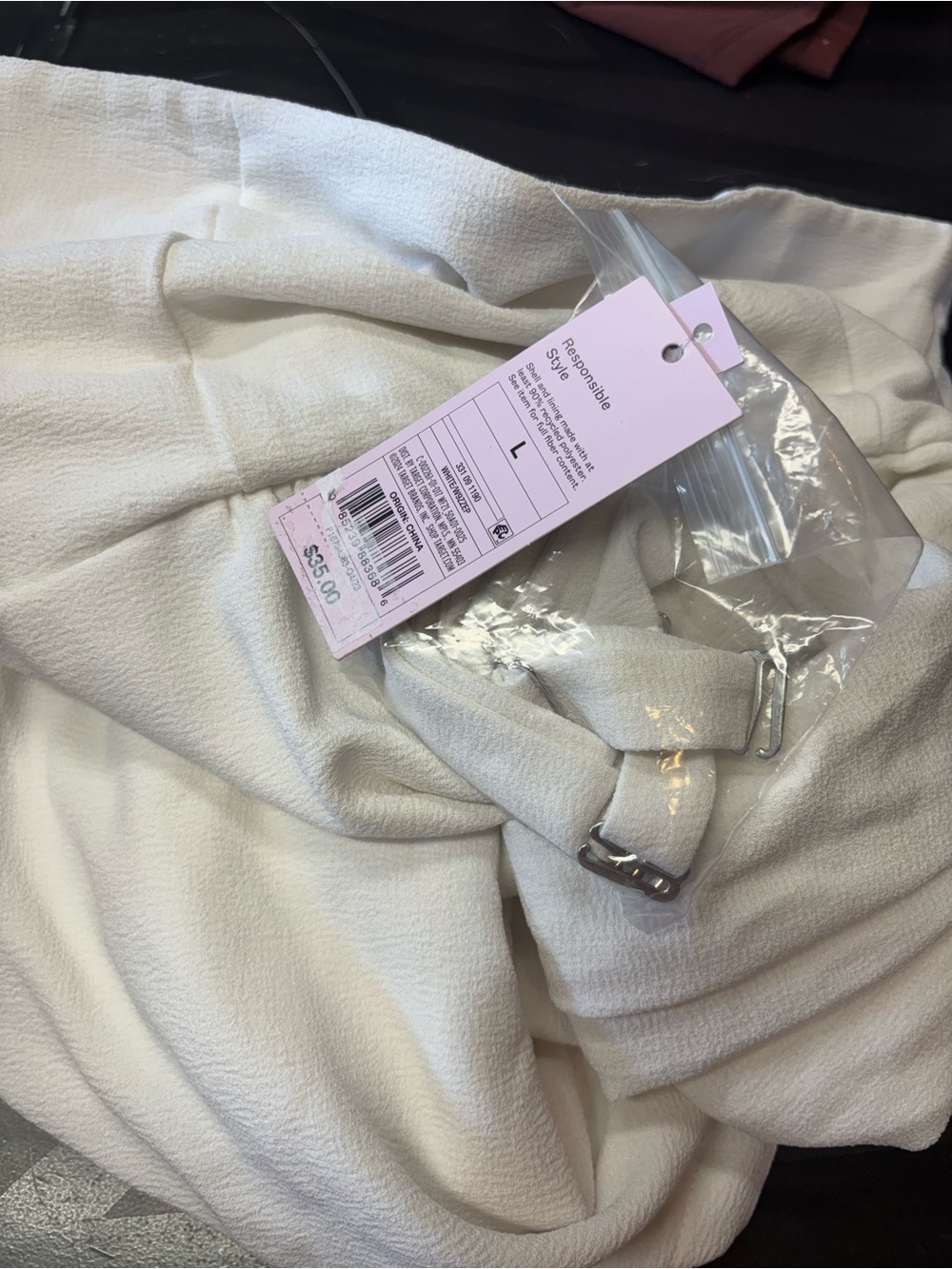 wild fable Strapless Wide-Leg White Jumpsuit b184 - Picture 3 of 3